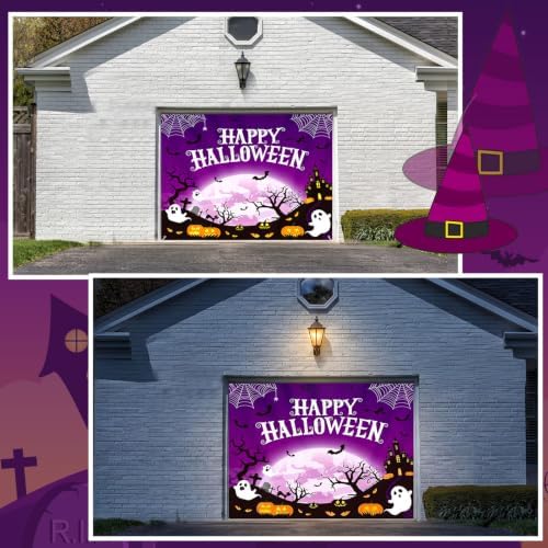 Tudomro 7 X8 ft Happy Halloween Garage Door Banner Decorations Funny - Image 7