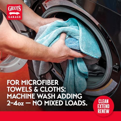 Griot's Garage Microfiber and Foam Pad Cleaner, Removes Polish, Wax, and Sealant Residue, Restores Your Car Cleaning Cloths' Effectiveness, 11067, One Gallon - Image 5
