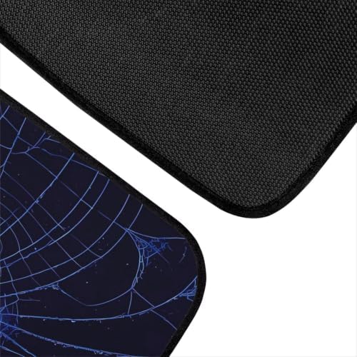 Blue Spider Web Car Rubber Floor Mat 4PCS