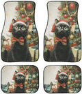 Black Cat Car Floor Mats Xmas Decor