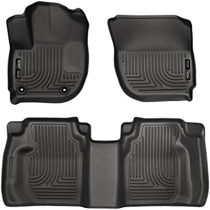 Husky Liners Weatherbeater Floor Mats | Fits 2015-2020 Honda Fit | Front & 2nd Row, 3-pc Black - 99491