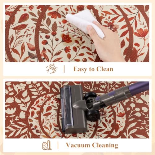 U'Artlines Fall Kitchen Mat Anti Fatigue Mats for Floor Pumpkin and Leaves - Image 6