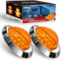 Nilight 6" Amber Teardrop Side Marker Light,18 LED Turn Signal