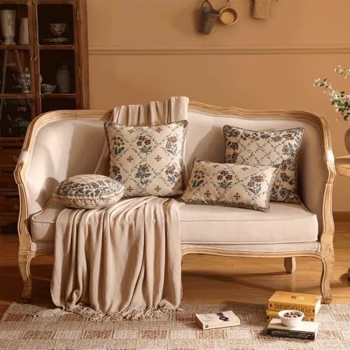 patdrea Designer French Vintage Throw Pillow Cover,18"x18",Set of 2 - Image 3