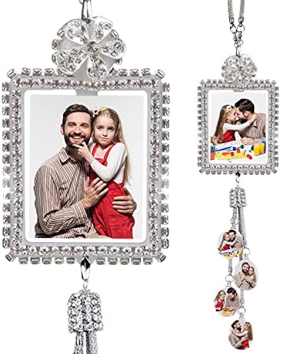 Bling car Hanging Ornament Custom Photo Gift Decorations for Women for Car Car Mirror Decor by Brocade+Creek