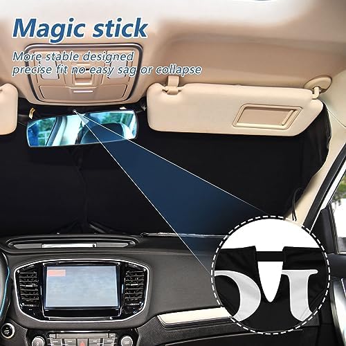 Custom Car Windshield Sun Shade Personalized Image or Text on Foldable Sunshade Front Window Visor Protector Blocks UV Rays Heat Keep Vehicle Cool (59 x 30 in)