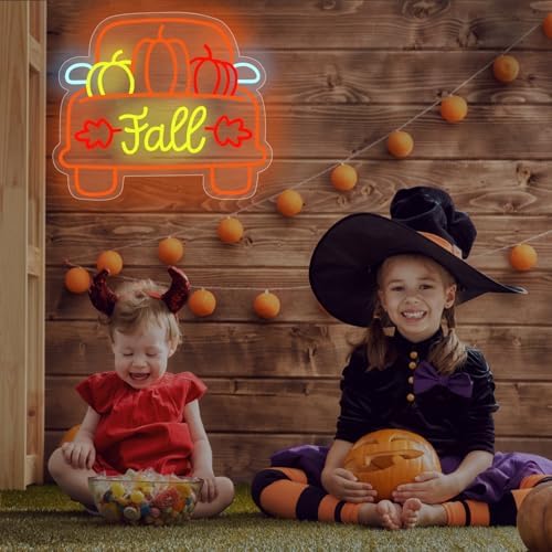 Thanksgiving Pumpkin Carriage Neon Sign Fall Truck LED Light - Image 7