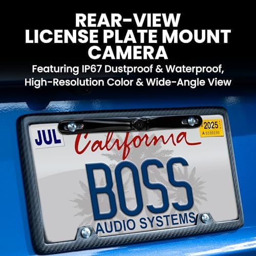 BOSS Audio Systems LPCB36 Rearview License Plate Backup Car Camera