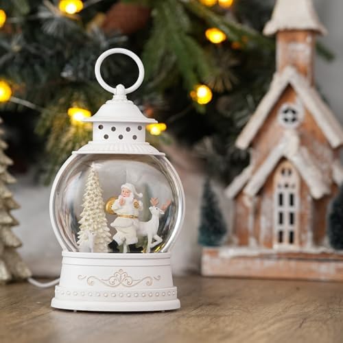Christmas Snow Globes with Music, Santa Deer Lighted Christmas Lantern with 6h Timer, USB or Battery Operated Festival Decoration Gifts - Image 5