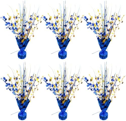 Blue and Gold Party Decorations Birthday Table Centerpieces Burst by YinNorth