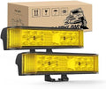 Nilight Side Shooter LED Pods Yellow 2Pcs 6.5 Inch 60W Flood Spot Beam Offroad Driving Fog Work Light Bar for Tractor Boat SUV ATV UTV 4WD Car Truck Motorcycle Dirt Bike Golf Cart 12V 24V