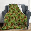 Socira Big Camping Foot Monkey Blanket Throw Blanket Big Camping Foot Monkey Gifts for Women Men Soft Sofa Throws for Travel Camping Bed Home Decor Car Birthday Gift 60"*80"（150 * 200cm） by Socira