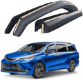 Goodyear Shatterproof in-Channel Window Deflectors for Toyota Sienna 2021-2026, Rain Guards, Window Visors for Cars, Vent Deflector, Car Accessories, 4 pcs - GY009009