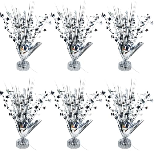 Black and Silver Party Decoration Birthday Table Centerpiece Burst by YinNorth