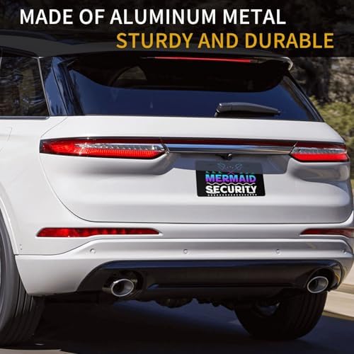 Mermaid Security Front License Plate 6" * 12" for Women