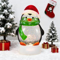 Christmas Snow Globe Penguin Lighted Musical Glitter Globe Battery Operated or USB Powered with Timer Water Glittering Snowing Globe for Christmas Party Home Table Decorations Gifts (Penguin) by Xyvoxme