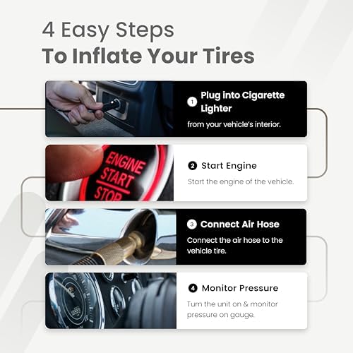 VIAIR 85P/00085 Portable Tire Inflator, 12V Air Compressor for Cars & SUVs - Image 4