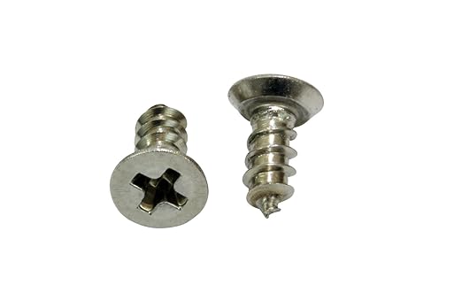 Bolt Dropper #4 x 3/8" Stainless Steel Flat Head Phillips Wood Screw, 18-8 - Image 3