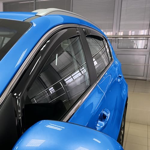 Goodyear Shatterproof in-Channel Window Deflectors for Kia Sportage 2017-2022, Rain Guards, Window Visors for Cars, Vent Deflector, Car Accessories, 4 pcs - GY003471
