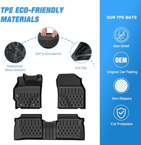 Nilight TPE Floor Mats for Toyota Prius Hybrid 2012 2013 2014 2015