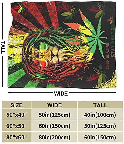 Socira Weed Blanket Marijuana Gifts Weed Gift Cannabis Blanket Throws Decor - Image 5
