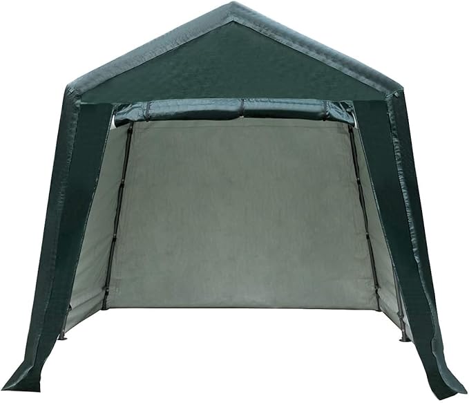ERGOMASTER 8 Ft x 14 Ft Outdoor Carport Patio Storage Shelter Metal Frame and by ERGOMASTER