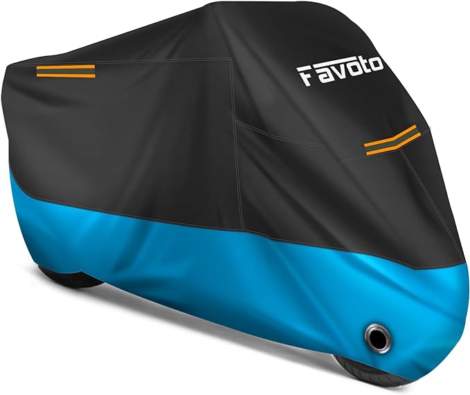 Favoto Motorcycle Cover 104 inches Length All Season Universal Weather by Favoto