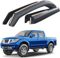 Goodyear Shatterproof in-Channel Window Deflectors for Trucks Nissan Frontier 2005-2021 Crew Cab, Rain Guards, Window Visors for Cars, Vent Deflector, Truck Accessories, 4 pcs- GY003428LP