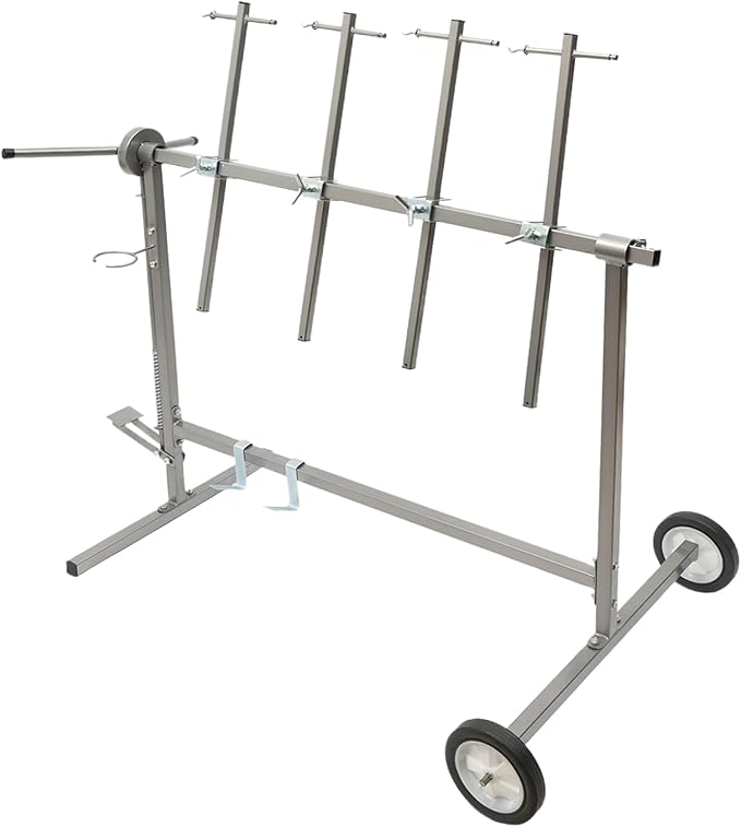 Adjustable Car Body Paint Rack, Paint Stand Repair Work Stand, Bumper/Body by MARTEXBUY