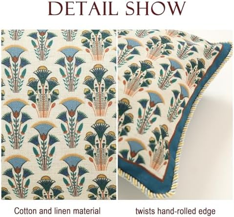 patdrea French Vintage Lumbar Throw Pillow Cover,12"x20",Set of 2 - Image 4