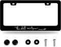 Thou Shall Not Try Me Mood 24:7 License Plate Frame Funny Text License Plate by BRAGHRTED