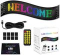 Flexible LED Matrix Panel, Bluetooth App Programmable LED Car Sign, DIY Scrolling Text Animation Graffiti LED Screen, Waterproof USB 5V LED Display for Car Window, Store, Party (23.4"x4.7")