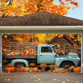 Fall Thanksgiving Garage Door Cover Decorations Backdrop Banner,7x16ft Large Hanging 2 Car Garage Door Cover,Autumn Maple Forest Pumpkin Truck Backdrop Wall Decor for Outdoor Holiday Decorations by Unknown
