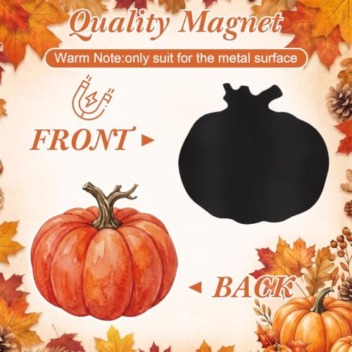 Flutesan 16 Pcs Fall Gnome Garage Door Magnets, 26" Pumpkin Maple Leaf - Image 3