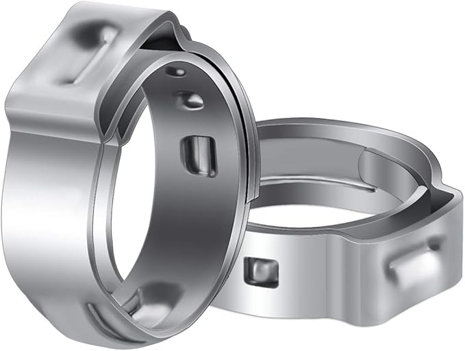 LOKMAN 50 Pack 3/8 Inch PEX Cinch Clamps, Stainless Steel Cinch Crimp Rings by LOKMAN