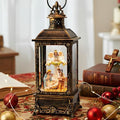 Christmas Snow Globe Swirling Glittering Angel & Nativity Scene with Music, USB Lined/Battery Operated Lighted Water Lantern for Christmas Festival Decoration Gifts by Qualdout