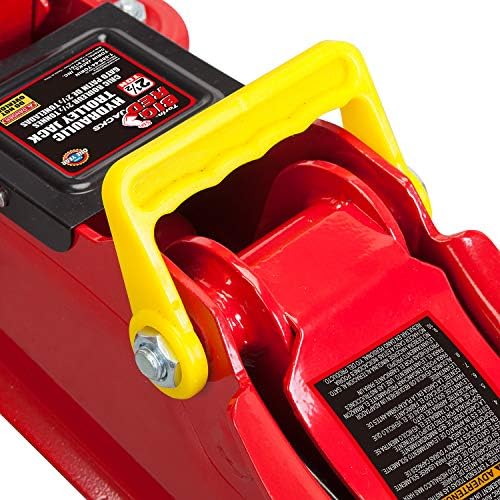 Big RED 2.5 Ton Hydraulic Low Profile Trolley Service/Floor Jack with Single Piston Quick Lift Pump, Lifting Range 3.3" -14.9" for Most Cars, Trucks, and SUVs - Image 6