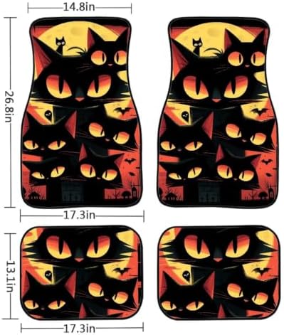 Halloween Floor Mats All Weather Car 1st & 2nd Floor Mats