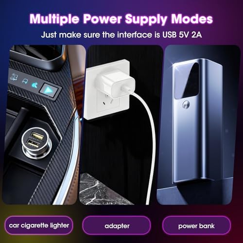 52in x 7.48in Devil's Eye LED Panel, Upgraded Programmable Dynamic Display, APP & Wireless Remote Dual Control, Custom Texts, Animations and Graphics for Trucks & RVs