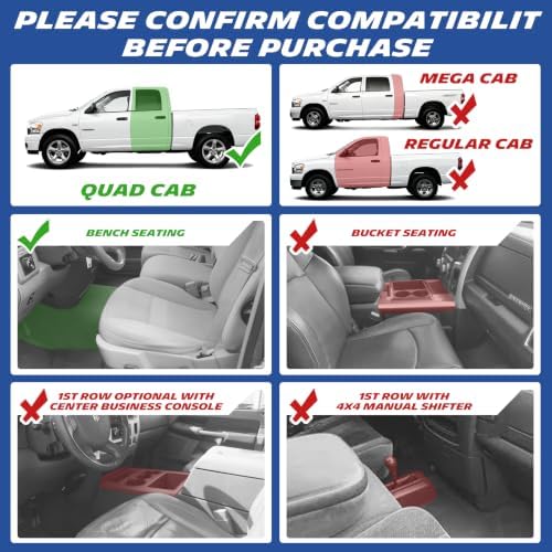 Michelin Vehicle Mats for 2002-2008 Dodge Ram 1500, 2003-2009 Ram 2500/3500