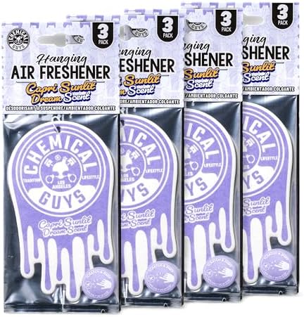 Chemical Guys, Hanging Air Fresheners, Capri Citrus Floral Scent, 12-Pack by ChemicalGuys