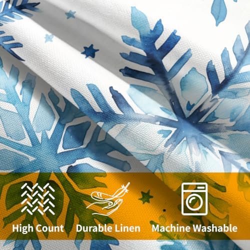 Christmas Snowflake Pillow Covers 22x22 Set of 2 Highly Absorbent - Image 6
