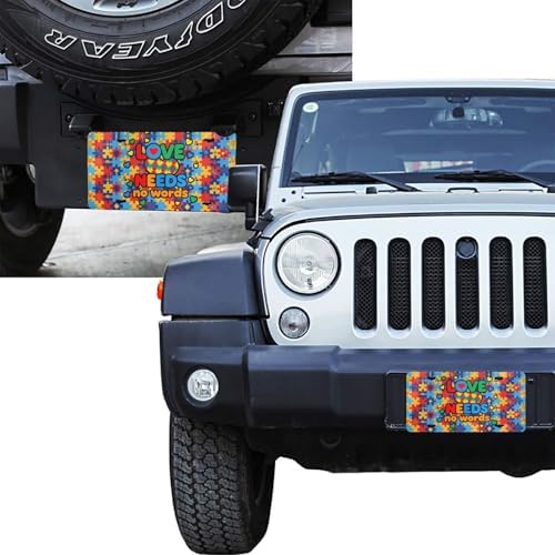 Autism Awareness Front License Plate 6" * 12" for Women