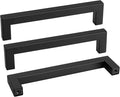 Goldenwarm 1 Pack Black Square Bar Cabinet Pull Drawer Handle Stainless Steel by goldenwarm
