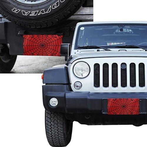 Red Spider Web Front License Plate 6" * 12" for Women