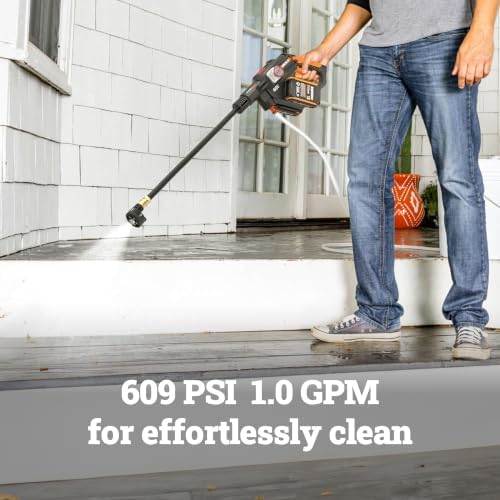 WORX Cordless Pressure Washer, 40V 609 PSI Power Washer, WG647.9 - Image 2