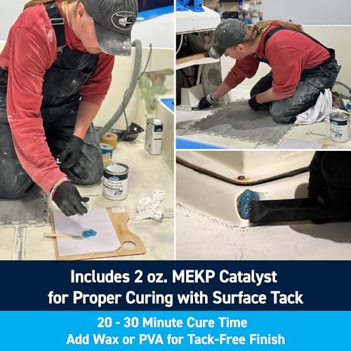 TotalBoat Polyester Structural Repair Putty - Marine Grade Long Strand Fiber Fiberglass Reinforced Filler for Boat and Automotive Repair - Image 5