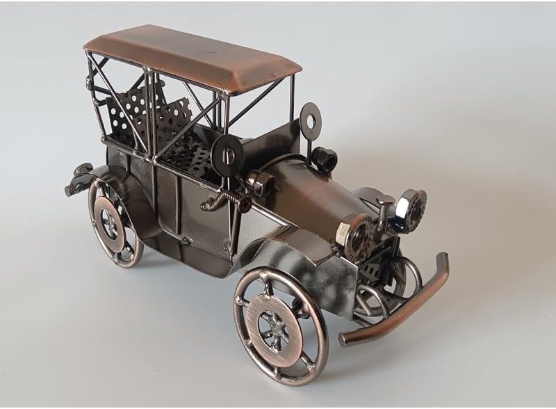 Metal Bronze Vintage Car Model Handcrafted Retro Car Sculpture Retro Home Car Ornaments or Home Decor - Image 3