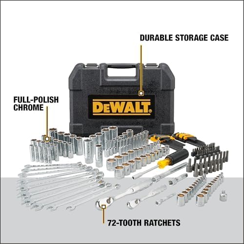 DEWALT Mechanics Tool Set, 1/4 and 3/8 Inch Drive, SAE, 172-Piece (DWMT81533) - Image 3