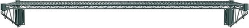 14" x 60" Green Epoxy Wire Wall Mount Shelf - Image 2